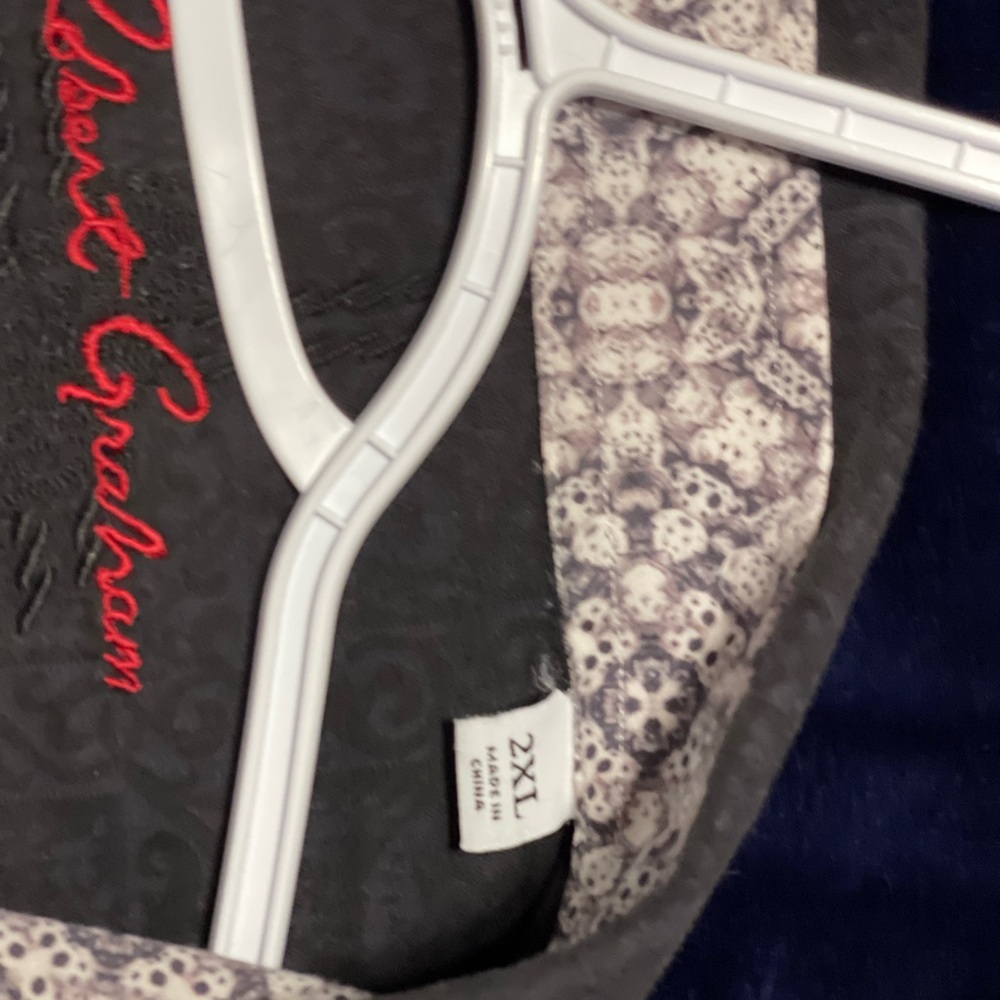 Robert Graham Monochrome Skull Pattern Shirt